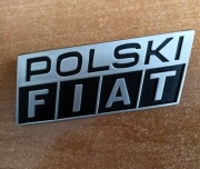 Emblemat POLSKI FIAT Fiat 126p NOWY ORYGINAŁ z PRL