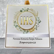 Zaproszenia komunijne ręcznie robione 
