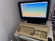 Amiga 1200/20 HD CF 8MB + dwa monitory