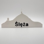Magnes Ślęża profil wysokości szlak góry pamiątka miniatury wieża antena