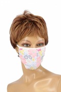 Maska ochronna bawełniana dwuwarstwowa kwiaty