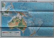 Mapa fizyczna Australia i Oceania 1:20 000 000