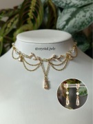 Biżuteria z Prehnitem, naszyjnik, kolczyki, rękodzieło