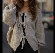 Sweterek oversize modny viral kardigan