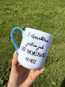 Kubek coffee niebieski 330 ml z charakteru jestem jak szef