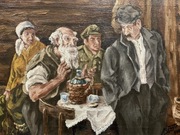 Socrealizm , olej na płótnie , Niesyto