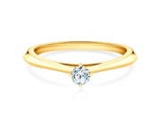 Pierścionek zaręczynowy złoty brylant Savicki