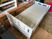 Łóżko dziecięce + materac, białe