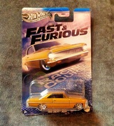 Hot Wheels Fast & Furious 1966 Chevy 4/5 Mattel Nowy pół premium 