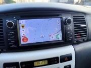 Radio 2 DIN do Toyota Corolla E12 z ramką, GPS 4G, mikrofon, kamera cofania