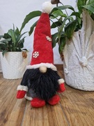 Skrzat , gnom prawie 50 cm ! . Czerwona czapka