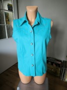 Apart Impressions koszula kamizelka L damska zdobiona kowbojska turkus lato