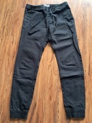 używane czarne spodnie express jogger na wzrost 170 cm (s) stan bdb-