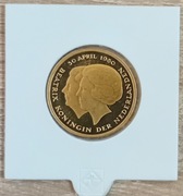 HOLANDIA - BEATRIX 1 GULD 1960- SREBRO 925/1000 REPLIKA