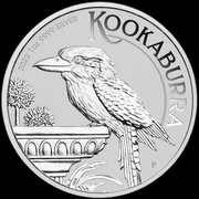 Srebrne moneta 2022 Kookaburra 2022 1oz 9999 Ag Perth Mint