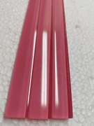 Listwa szklana 1,5x40cm jasno różowa