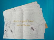 podkładka śniadaniowa - MATA NA STÓŁ - MARMURKOWY WZÓR - KOMPLET 4 SZT.