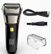 Amurhey elektryczna golarka męska z 3 ostrzami i etui trymer !czytaj opis!