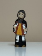 RĘCZNIE RZEŹBIONA FIGURKA DREWNIANA ŻYD - MAŁA 8CM