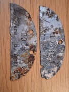 Nieśmiertelnik niemiecki oryginał 2 połówki