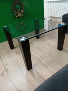 Stolik kawowy z blatem szklanym