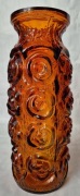 Wazon "Róże" kolor bursztynowy HS Laura Tarnów
