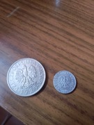 Stare Polskie monety z 1929 i 1949