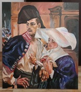 Kossak siostra milosierdzia kopia obraz olejny 