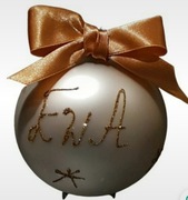 Bombka szklana z imieniem imię 100mm na sztuki kolory 