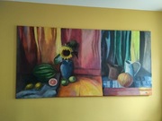 Martwa natura 100x200 cm akryl na płótnie