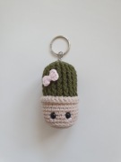 Brelok handmade szydełko kaktus – prezent, rękodzieło