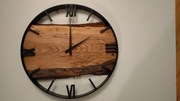Zegar ręcznie wykonany w stylu loft. 40 cm. 