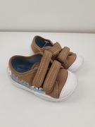 nowe BEFADO 18 kapcie trampki rzepy beżowe khaki tekstylne chłopięce 