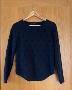 Granatowa bluza w kropki, Mango - M/38