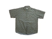 John F.GEE koszula hawajska w listki czarno złota XL na xxl