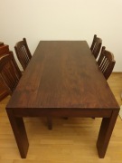 Stół kolonialny + 4 krzesła