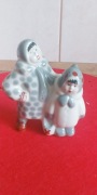 Porcelanowa figurka dzieci Zimą (Łomonosow)
