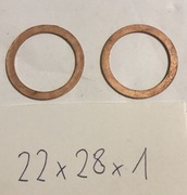 podkładka miedziana 22 x 28 x 1 2 sztuki 