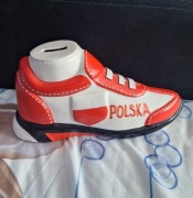 Ceramiczny but skarbonka POLSKA ceramika