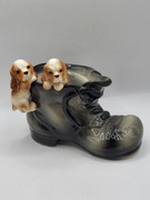 Porcelanowa skarbonka z cocker spanielami