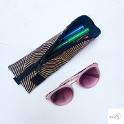 Piórnik /etui na okulary gold Rękodzieło