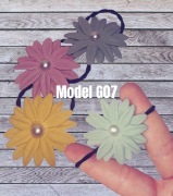 2 pak Gumki do włosów kwiaty G07