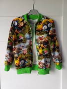 Nowa bomberka pikaczu rozmiar 122 bluza zapinana na zamek unisex 