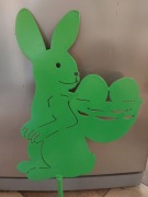 Zając wielkanocny duży 40 cm zielony