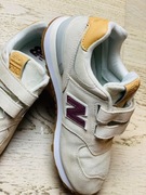 New Balance 574 hook and loop Rozm. 34,5 beżowe z bordowymi dodatkami