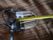 Kaganiec metalowo-skórzany dla psów bojowych i policyjnych