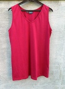Czerwona bawełniana długa bluzka, t-shirt, tunika 40/42/44