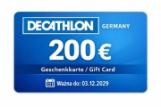Zawsze trafiony prezent Decathlon Germany sportowa karta podarunkowa 200€
