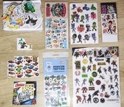 Mega zestaw Tatuaży Naklejek Hot Wheels Mainecraft Avengers Blue Pokemon