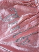 Juicy couture spodnie dzwony dresowe welur srebrne cyrkonie M 38 kryształki